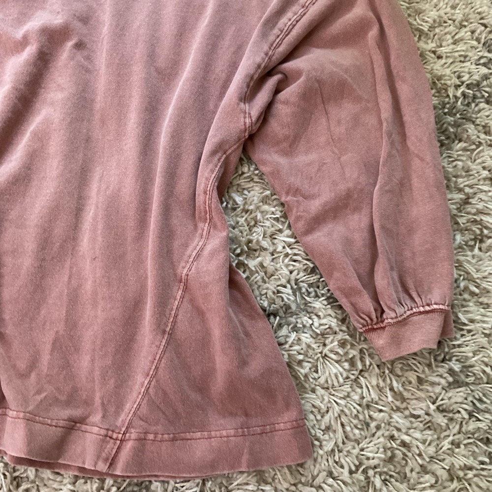 Out From Under Urban Outfitters Rose Mineral Wash Oversized Hoodie Sweatshirt - Picture 10 of 14